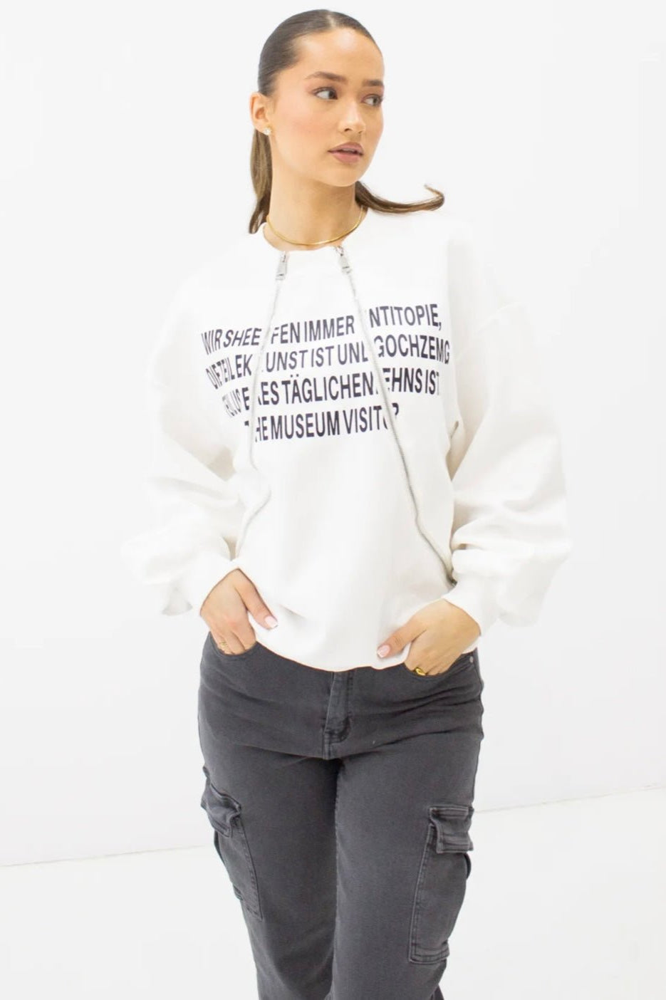 Reanna sweater white -