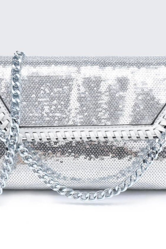 Sparkle bag silver -