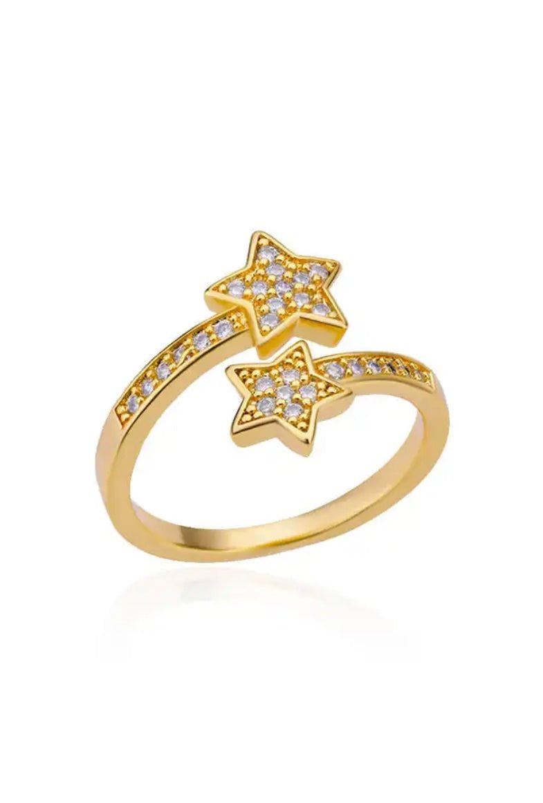 Two stars ring -