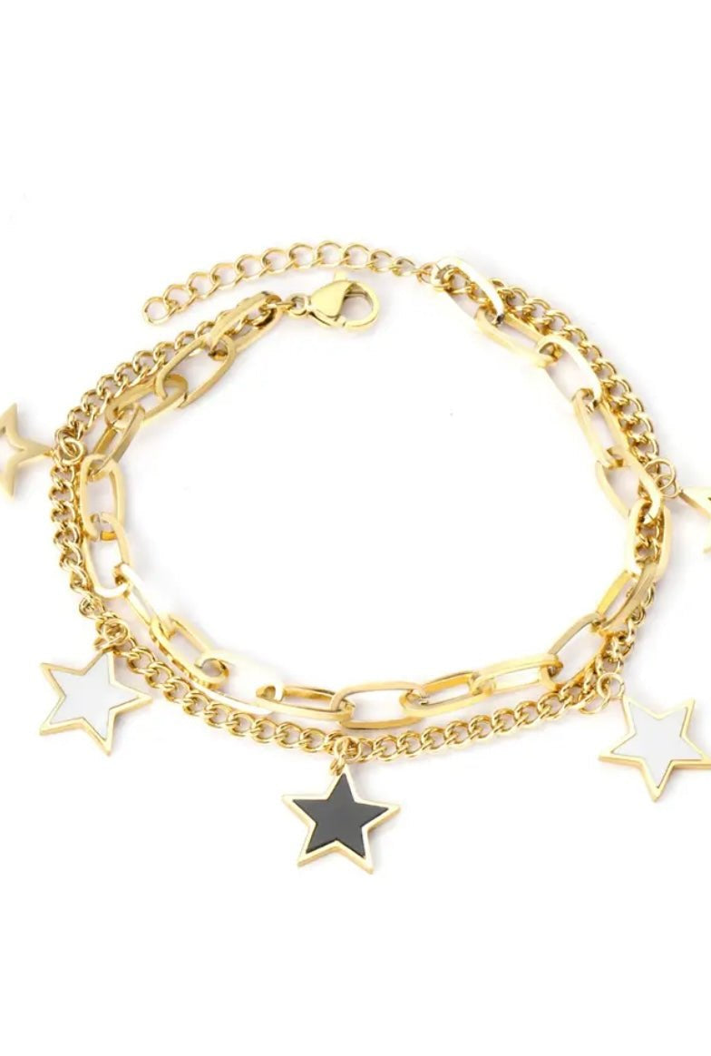 White stars armband -