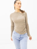 Zofia top taupe - My Favourites